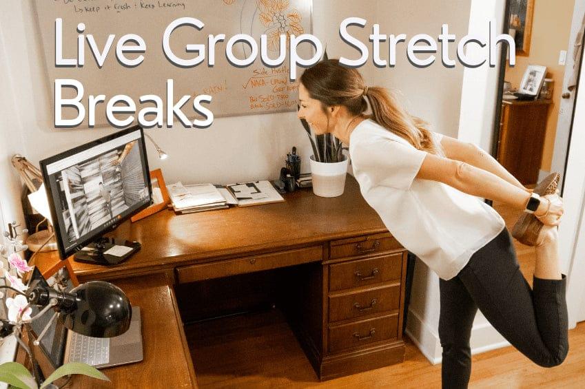 Live Group Stretch Breaks for Affordable Employee Health Event Ideas at Work