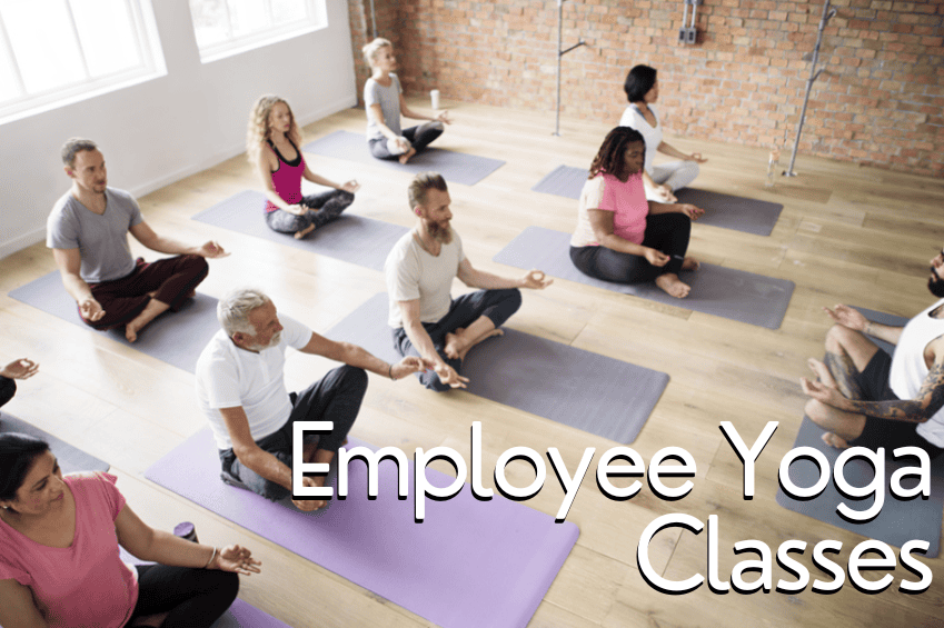 employee yoga classes hybrid work health and wellness program options