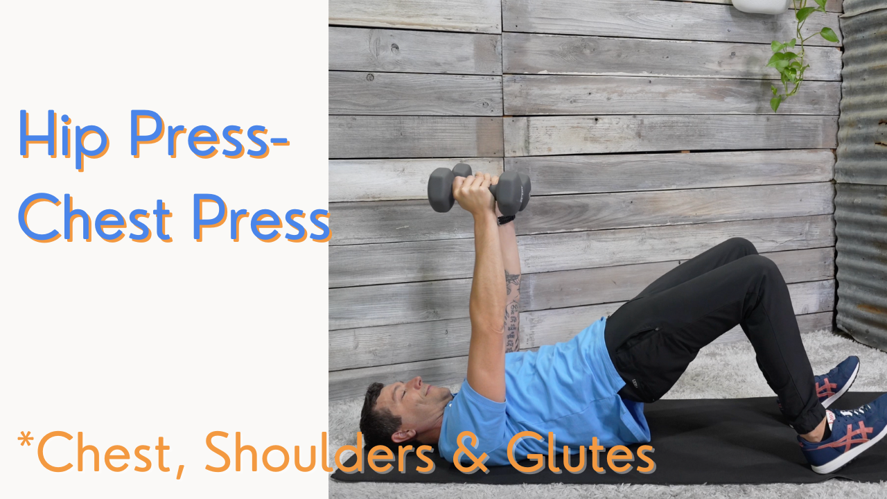 Hip Press Chest Press Compound Exercise